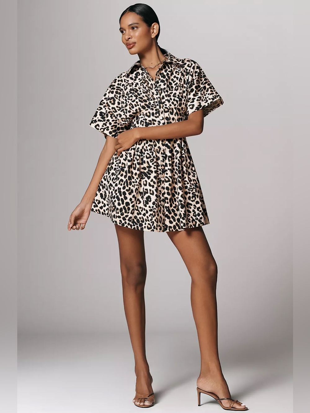 Anthropologie Tobie Mini Shirt Dress by Exquise